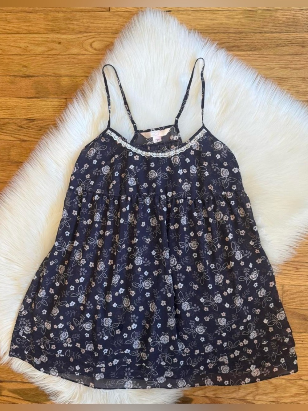 Y2k Victoria’s Secret grey & pink babydoll dress